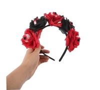 SMASOLO Bleeding Eyeball Rose Headband Halloween Horror Headbands for Women and Teens Reusable Party Hair Hoop Costume Accessory for Haunted House and Cosplay