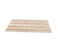SMASOLO Braille Alphabet Board Beginner Visually Impaired Products Number Tool Blind Sensory Letter Trace Tactile Labels Wood Alphabet Tracing Board Wooden