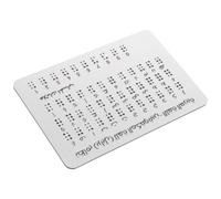 SMASOLO Braille Alphabet Board for Blind Raised Dots Braille Learning Tool Practice Board Schools and Home Educational Aid for Visually Impaired
