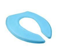 SMASOLO Breathable EVA Toilet Seat Cushion U-Shape Self-Adhesive Pedestal Pan Pad Washable Blue Bathroom Mat for Home Office Winter Use