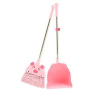 SMASOLO Broom and Dustpan for Pretend Play Cleaning Tools Bright Colorful Material Safe Indoor Outdoor Housekeeping Cultivates Responsibility and Skills