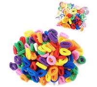 SMASOLO Candy Color Elastic Nylon Hair Bands 50pcs Stretchy Ponytail Hairbands for Women Girls Random Colors Suitable for Daily Styling and Sports