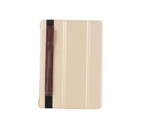 SMASOLO Capacitive Stylus Pen Cover in Coffee PU Leather with Elastic Belt Pencil Holder for Pencil Portable Touch Screen Pen Sleeve for Daily Use and Travel