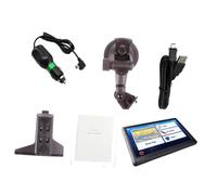 SMASOLO Car GPS Navigation with Touch Screen LCD Display Vehicle Modes Including Truck Ambulance Built Hi-fi Speaker Player Satellite Maps Intelligent Route Planning Map Updates Eu