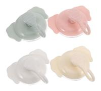 SMASOLO Cartoon Elephant Cup Hooks Cute and Charming Style 4pcs with Strong Power, Material Versatile Use for Bathroom and Kitchen Wall Hanging