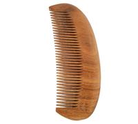 SMASOLO Carved Verawood Massage Comb for Women Moon Shaped Hair Comb with Smooth Handle Scalp Massager for Stress Relief and Hair Care Durable Retro Design