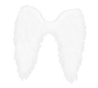 SMASOLO Christmas Angel Wing Backside Decor White Prop for Adults Performing Ornament with Elastic Strap for Cosplay and Holiday Stage Accessories