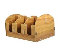 SMASOLO Coffee Station Organizer with Smooth Rounded Edges Paper Cup Holder Countertop Stand Practical Sturdy Natural Wood for Kitchen Office Home Coffee Accessories Storage