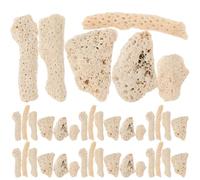 SMASOLO Crushed Coral Aquarium Filter Media 1lb Medium Grain 0.5-3cm Natural Coral Stones Fish Tank Decoration for Freshwater Aquarium Landscaping