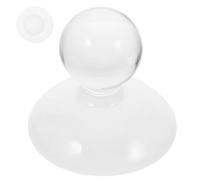 SMASOLO Crystal Faux Crystal Muller Grinding Pestle with Frosted Grip Flat Round Bottom for Herbs Pigments and Spices in Laboratory Pharmacy and Home Use Portable Manual Masher Tool