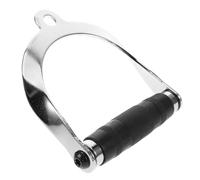 SMASOLO D-shaped Exercise Cable Handle with Padded Grip, Semi-circle Pull down Bar Attachment for Cable Machines, Adjustable Gym Accessory for Upper Body Strength Training