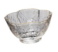 SMASOLO Delicate Hammered Glass Tea Cup Heat Resistant Multi Purpose Water Container for Office and Home Use Stylish Japanese Inspired Design