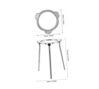 SMASOLO Detachable Alcohol Lamp Tripod Stand Stable Support for Laboratory Experiments Versatile Chemistry Experiment Equipment with Easy Storage and Portable Design