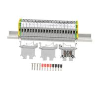 SMASOLO Din Rail Mounting Block Terminal Strip Connector for Electrical Devices Heat-resistant and Wear-resistant Bracket Kit for Circuit Breakers Contactors Plcs Relays and Grounding Bus