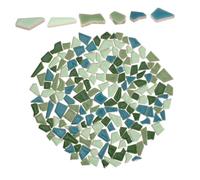 SMASOLO DIY Colorful Ceramic Mosaic Tiles Irregular Glazed Tiles for Arts and Crafts Durable Assorted Small for Home Decoration and Creative Projects