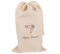 SMASOLO Drawstring Hair Dryer Carrying Bag Linen Travel Storage Pouch 22X35Cm Reusable and Washable Organizer for Women