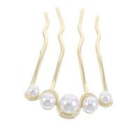 SMASOLO Durable Metal French Hair Pins Prong U Shape Side Combs for Women Bun Accessories Lightweight Portable Hair Styling Tool for Secure Updo and Chignon