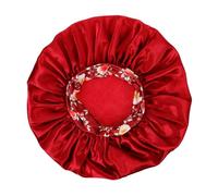 SMASOLO Elastic Satin Sleeping Hat Wide Brim Hair Bonnet for Braids Frizzy Hair Protection Beauty Cap for Home and Face Sun Shield