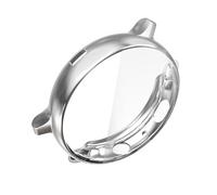 SMASOLO Electroplated Silver Watch Case Cover for Watch Active Scratch Protective Frame with Precise Cutouts Flexible Tpu Wristwatch Shell for Secure Button Access