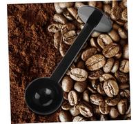 SMASOLO Espresso Coffee Bean Measuring Spoon and Tamper Lightweight Plastic Scoop for Accurate Coffee Strength Portable Design The Move Black