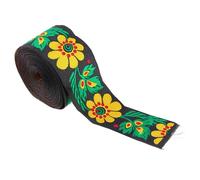 SMASOLO Ethnic Floral Jacquard Ribbon Trim for DIY Craft Embroidery Sewing Clothes Accessories Folk Style Woven Decorative Tape for Gift Wrapping and Fashion Embellishment