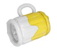 SMASOLO Extra Large Inflatable Beer Cooler Bucket for Parties Lightweight Reusable Ice Cube Container PVC Beer Mug Shape Cooler for Outdoor Camping and Beach Use