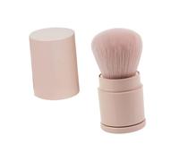 SMASOLO Fluffy Pink Makeup Brush Tool Synthetic Hair Blush Brush Plastic Handle for Buffing Blending Cosmetic Use by Women and Girls