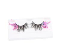 SMASOLO Fluorescence Glitter Women Fake Eyelashes Dramatic Volume Decorative Sequin False Lashes for Parties Club Date Enhancing Eye Makeup