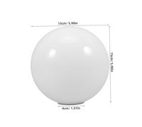 SMASOLO Frosted Glass Globe Lampshade Milk White Round Sphere Light Shade Accessory for Table Lamps Pendant Lights Ceiling Fixtures Contemporary Design