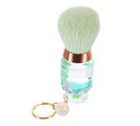 SMASOLO Gas Tank Shape Blush Brush Makeup Powder Brush Portable Key Ring Lightweight Face Makeup Tool On-the-go Application