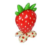 SMASOLO Giant Inflatable Strawberry Foil Balloon Standing Party Decoration for Birthdays and Summer Themed Events Easy to Inflate Indoor Outdoor Use