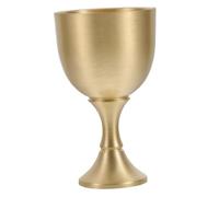 SMASOLO Goblet Vintage Chalice Cup Elegant Drinkware for First Communion Weddings Ceremonial Occasions Artisanal Design with Unique Metallic Finish for Rituals and Celebrations