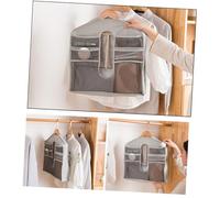 SMASOLO Hanging Oxford Cloth Storage Bag for Wardrobe with Large Capacity Dustproof Sock and Underwear Organizer Pouch Water-resistant for Bedroom Closet Supplies Grey