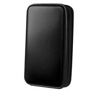 SMASOLO Hard Shell CD Case Capacity Tear-Resistant Cloth DVD Storage Organizer Portable CD Holder Car Travel Carry Bag for Music Movie Gamers