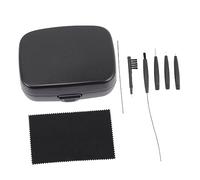 SMASOLO Hearing Aid Cleaning Kit with Durable Case Lightweight Portable BTE Brush Tool for Hearing Aid Earphone Maintenance Non Slip Handle for Easy Use and Protection