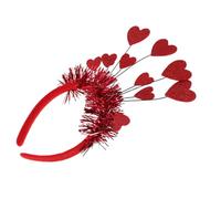 SMASOLO Heart Headband Love Accessory Sequins Goddess Tinsel for Valentine's Day Parties