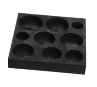 SMASOLO High Purity Graphite Crucible Mold Design Metal Shaping Mold for Silver Copper Casting High Temperature Resistant Smelting Kit for Workshops and Collectors