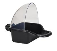 SMASOLO Leakproof Large Parrot Bird Food Box with Anti-spilling Bathing Tub Sturdy Anti-splash Bird Feeder Basin Suitable for Outdoor and Indoor Use