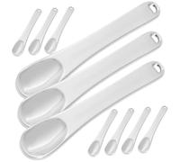 SMASOLO Makeup Spatula Women Cosmetic Applying Tools 10Pcs Alloy Face Cream Spoons for Eye Cream and Facial Skincare Application Comfortable to Hold Suitable for Bottles of Different Sizes