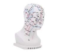 SMASOLO Medical Human Head Acupuncture Model PVC Educational Facial Acupoint Teaching Tool Ergonomic Design for Classroom Health Demonstrations and Beginner Learning