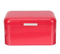 SMASOLO Metal Bread Box Vintage Iron Kitchen Storage Container Red Bread Case for Countertop Organization