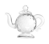 SMASOLO Mini Crystal Teapot Ornament Elegant Tabletop Home Decoration Gift for Year and Kitchen Accessories with Charming Design