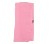SMASOLO Multifunctional Folding Makeup Brush Bag Cosmetic Storage Pouch Portable Pink Travel Organizer for Women Brush Holder