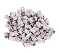 SMASOLO Nail Sanding Bands Nail Art Sandcloth Drill Bits 100Pcs 1.2X0.6Cm Professional Electric Drill Polishing Ring for Artificial Home Salon Use