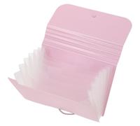 SMASOLO Nail Stamp Organizer Clear Stamping Plate Storage Binder for Nail Art Plates with Transparent Pages Compact Foldable for Manicure Tools