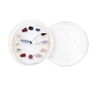 SMASOLO Natural Agate Stone Wall Clock Polished Mineral Decorative Ornament for Desk and Wall Unique Irregular Stone Decor for Teaching and Home Display