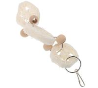 SMASOLO Natural Loofah Parrot Chewing Hanging Bird Foraging Chewer with Tooth Grinding Function Suitable for Cage Play and Beak Maintenance