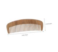SMASOLO Natural Wood Wide Tooth Scalp Massage Comb Ergonomic Detangling Hairbrush for Curly Wavy Hair Styling Reduces Breakage and Split Ends Suitable for Wet Dry Hair