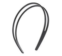 SMASOLO Non-slip Double-layer Teeth Slim Headband for Women Black Hair Fixing Tool Sturdy Hair Accessory for Daily Use and Styling