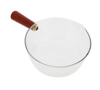 SMASOLO Non-Stick Milk Pot with Wooden Handle Large Household Cooking Saucepan for Food Milk Soup and Instant Noodles Lightweight One-Hand Operation Kitchen Stockpot